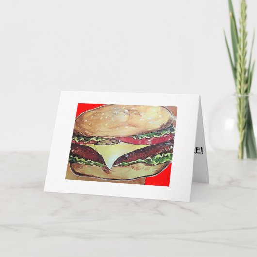 LOVE HAMBURGERS-MERRY CHRISTMAS (LOVE YOU) FEESTDAGEN KAART (Voorkant)