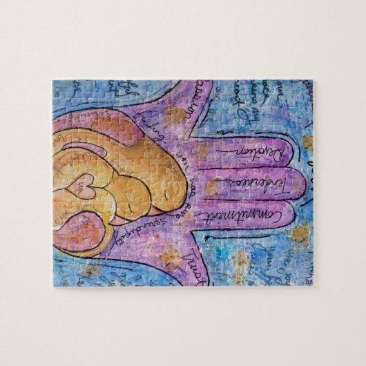 Love Hamsa Legpuzzel (Horizontaal)