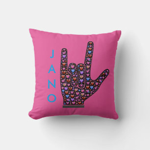 Love Hand Sign Pillow Kussen