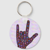 Love Hand Sign sleutelhanger (Voorkant)