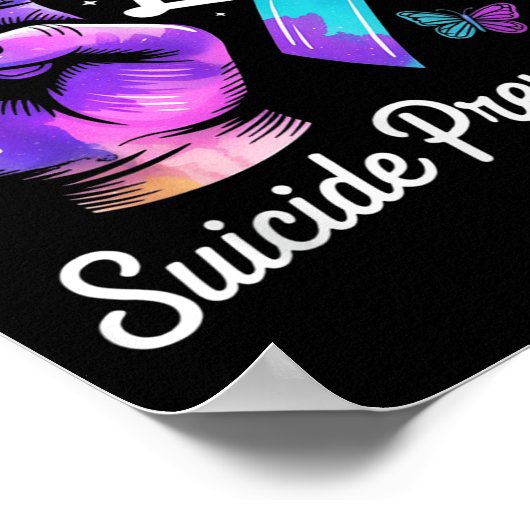 Love Hand Sign Suicide Prevention Awareness Septem Poster (Hoek)