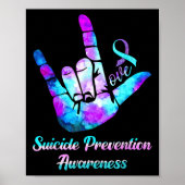 Love Hand Sign Suicide Prevention Awareness Week S Poster (Voorkant)
