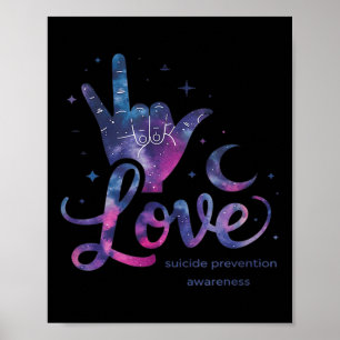 Love Hand Sign Zelfmoordpreventie Week S Poster