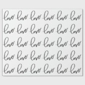 Love HandLettering Calligraphy Cadeaupapier (Vlak)