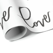 Love HandLettering Calligraphy Cadeaupapier (Rol Hoek)