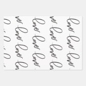 Love HandLettering Calligraphy Inpakpapier Vel (Voorkant)