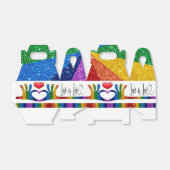 Love Hands and Heart Favor Box Bedankdoosjes (Uitgevouwen)