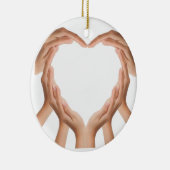 Love Hands Keramisch Ornament (Rechts)