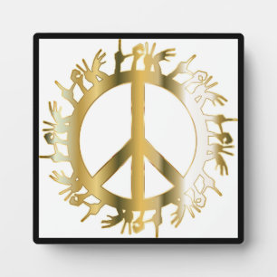 LOVE HANDS PEACE SIGN FOTOPLAAT