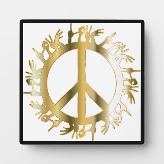 LOVE HANDS PEACE SIGN FOTOPLAAT (Voorkant)