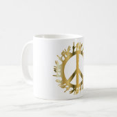 LOVE HANDS PEACE SIGN KOFFIEMOK (Voorkant links)
