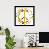LOVE HANDS PEACE SIGN POSTER (Thuiskantoor)