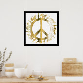 LOVE HANDS PEACE SIGN POSTER (Keuken)