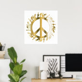LOVE HANDS PEACE SIGN POSTER (Thuiskantoor)