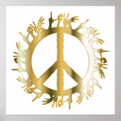 LOVE HANDS PEACE SIGN POSTER (Voorkant)