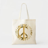 LOVE HANDS PEACE SIGN TOTE BAG (Voorkant)