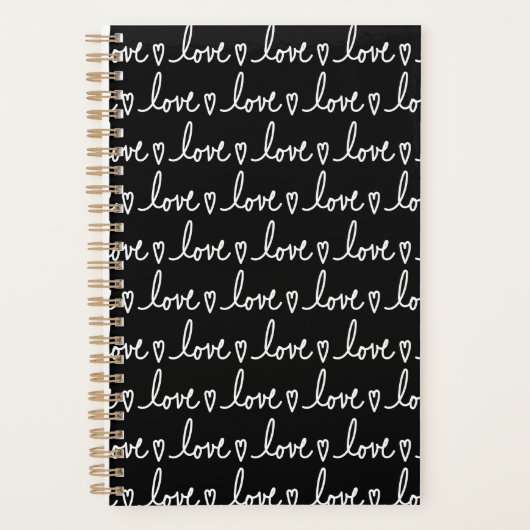 Love Handwritten Valentine's Day Notebook Planner (Voorkant)