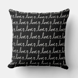 Love Handwritten Valentine's Throw Pillow Kussen