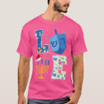 Love Hanukkah Decorations Dreidel Menorah Chanukah T-shirt<br><div class="desc">Love Hanukkah Decorations Dreidel Menorah Chanukah .</div>