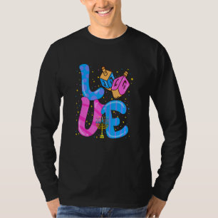 Love Hanukkah Dreidel Happy Chanukkah Costume Jewi T-shirt