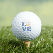 Love Hanukkah Jewish Holiday Menorah Golfballen (Insitu Shirt)