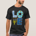 Love Hanukkiah Menorah Jew Hanukkah Chanukah Manne T-shirt<br><div class="desc">Love Hanukkiah Menorah Jew Hanukkah Chanukah Mannen Women Kinder.</div>