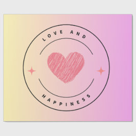 Love & Happiness Cadeauverpakking Cadeaupapier