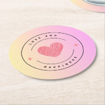 Love & Happiness Drink Onderzetter