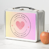 Love & Happiness Metalen lunchbox (In situ)