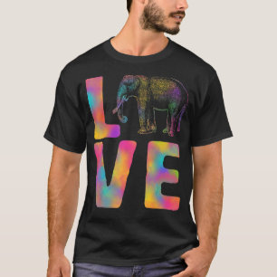 Love Happy Holi Colorful Elephant India Dance Hind T-shirt