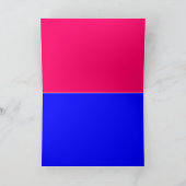 LOVE Happy Valentijn Roze Blauw Wenskaart Feestdagen Kaart (Binnen)