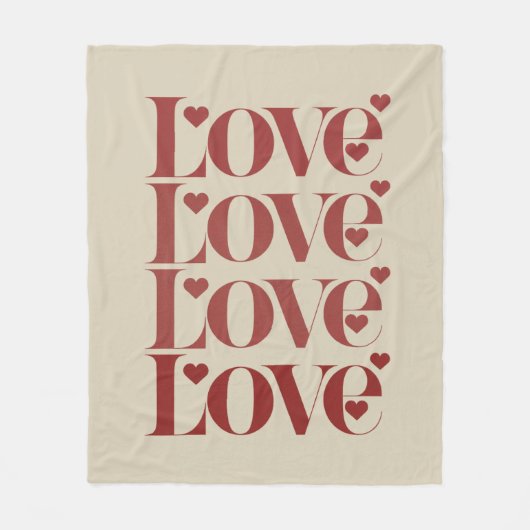 Love Happy Valentijnsdag Valentijn paar Fleece Deken (Voorkant)