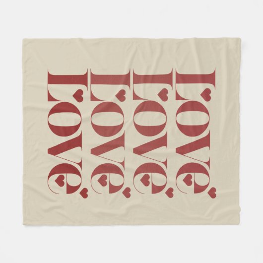 Love Happy Valentijnsdag Valentijn paar Fleece Deken (Voorkant (Horizontaal))