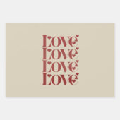 Love Happy Valentijnsdag Valentijn paar Inpakpapier Vel (Voorkant)