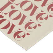 Love Happy Valentijnsdag Valentijn paar Korte Tafelloper (Hoek)