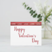 Love Happy Valentine's Day Briefkaart (Staand voorkant)