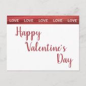 Love Happy Valentine's Day Briefkaart (Voorkant)