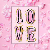 LOVE Happy Valentine's Day Kaart