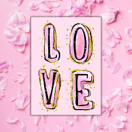 LOVE Happy Valentine's Day Kaart