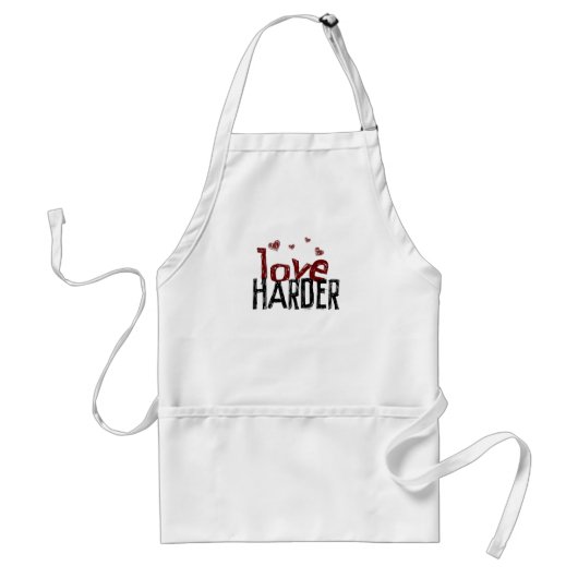 Love Harder Apron (geen URL) Standaard Schort (Voorkant)