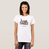 Love Harder (met URL) T-shirt (Voorkant volledig)