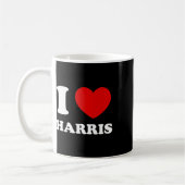 Love Harris I Heart Harris Grappige voornaam Harri Koffiemok (Links)