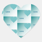 Love. Hart Sticker (Voorkant)