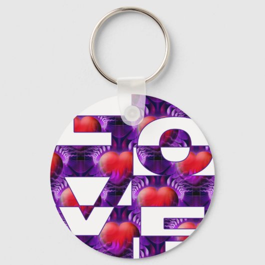 LOVE-harten Sleutelhanger (Voorkant)