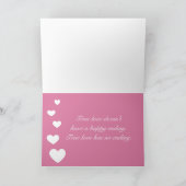 LOVE ・ Hartpatroon \ Jouw tekst Feestdagen Kaart (Binnen)