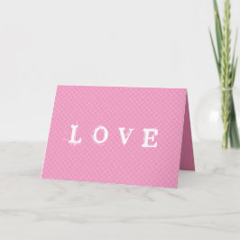 LOVE ・ Hartpatroon \ Jouw tekst Feestdagen Kaart