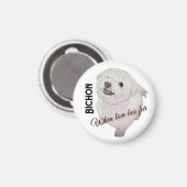 Love has Fur Bichon Magneet (Voorkant / Achterkant)