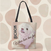 Love has Fur Bichon Tote Bag