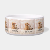 Love Has Paws | Custom Ceramic Pet Bowl with Dog a Voerbakje (Links)