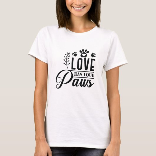 LOVE-HAS-VIR-PAWS T-SHIRT (Voorkant)